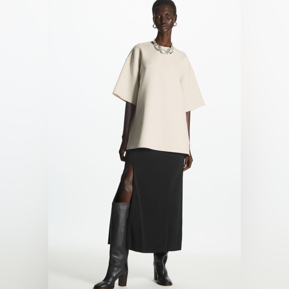 NWT COS Oversized Structured Scuba T-Shirt size XS